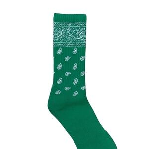 Green Bandana Socks